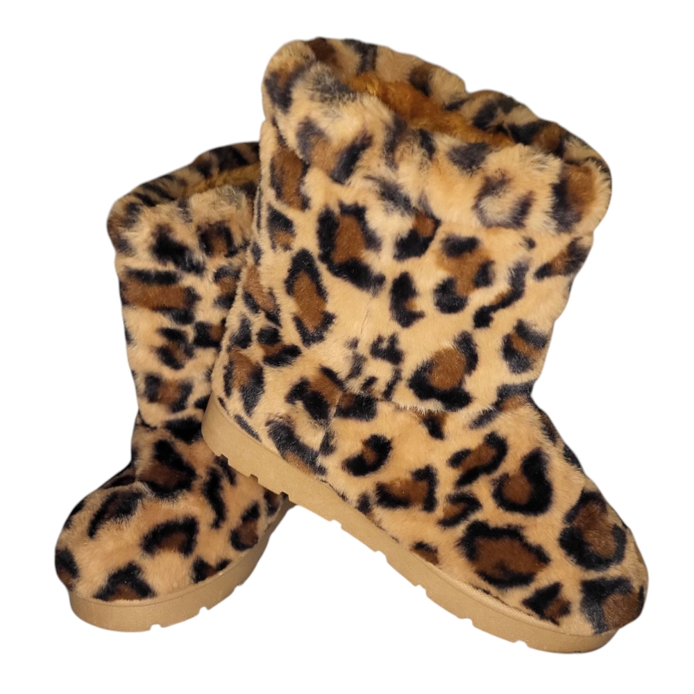 BAMBOO Brown Tan Winter Rain Boots